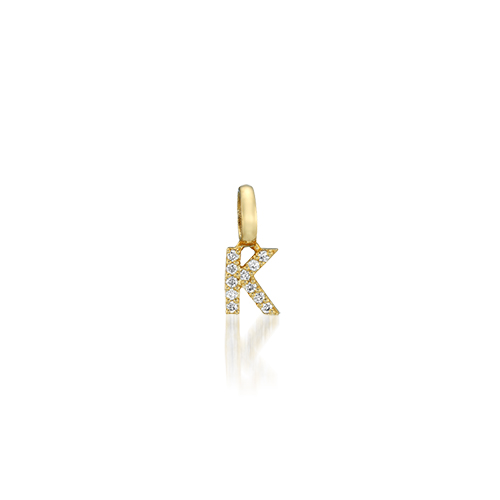 DIAMOND INITIAL CHARM (K)