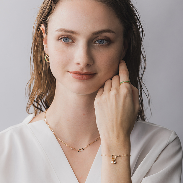 DIAMOND INITIAL CHARM (K)
