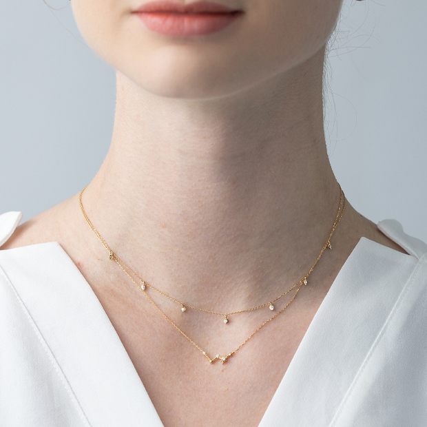 DIAMOND STATION NECKLACE