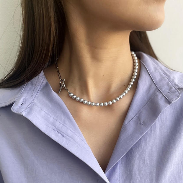 GRAY PEARL LINKS (S)