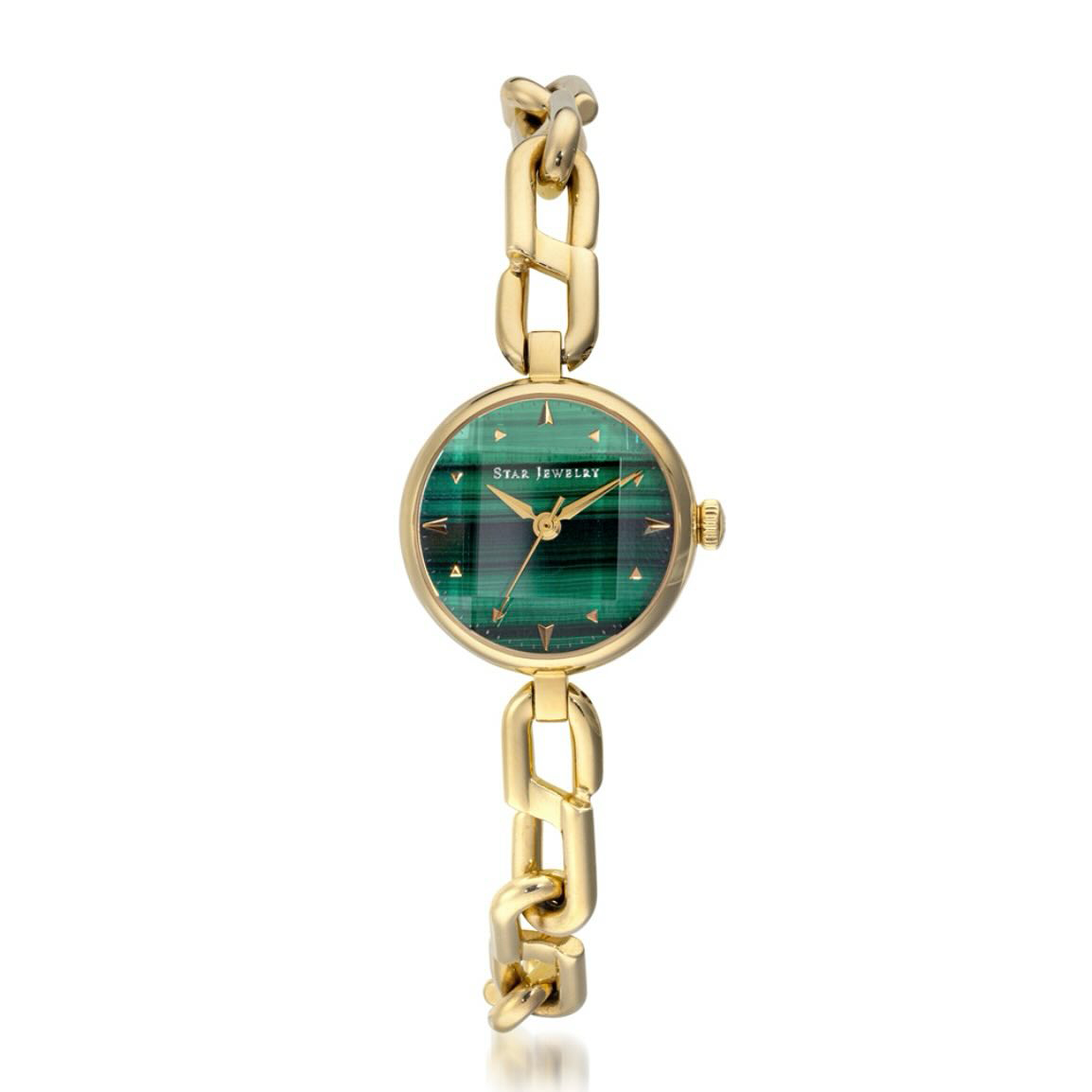 FACET STONE STEEL WATCH