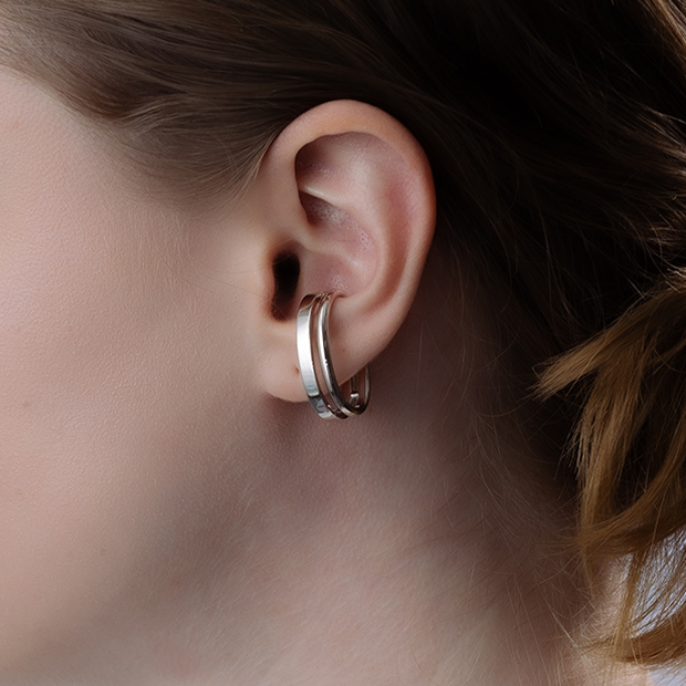 DOUBLE RING EAR CUFF