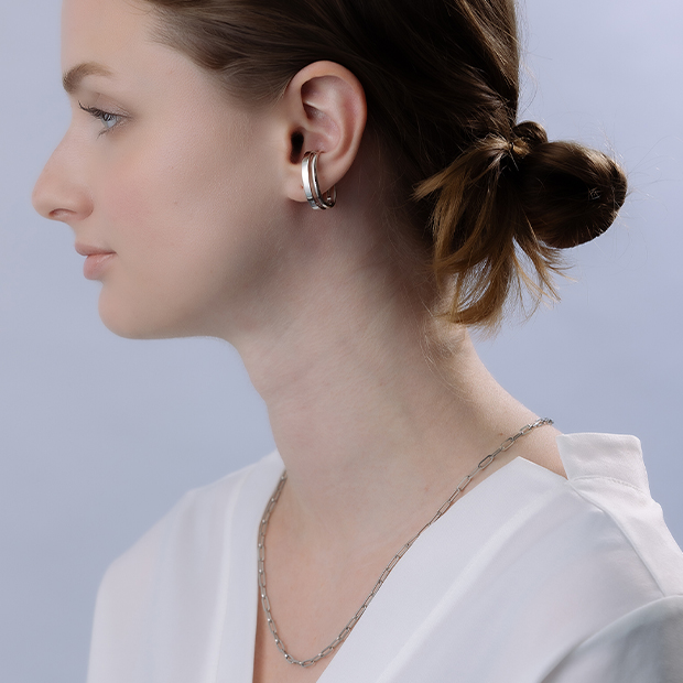 DOUBLE RING EAR CUFF