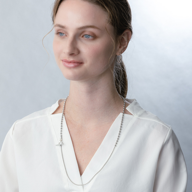 BALL T-BAR NECKLACE