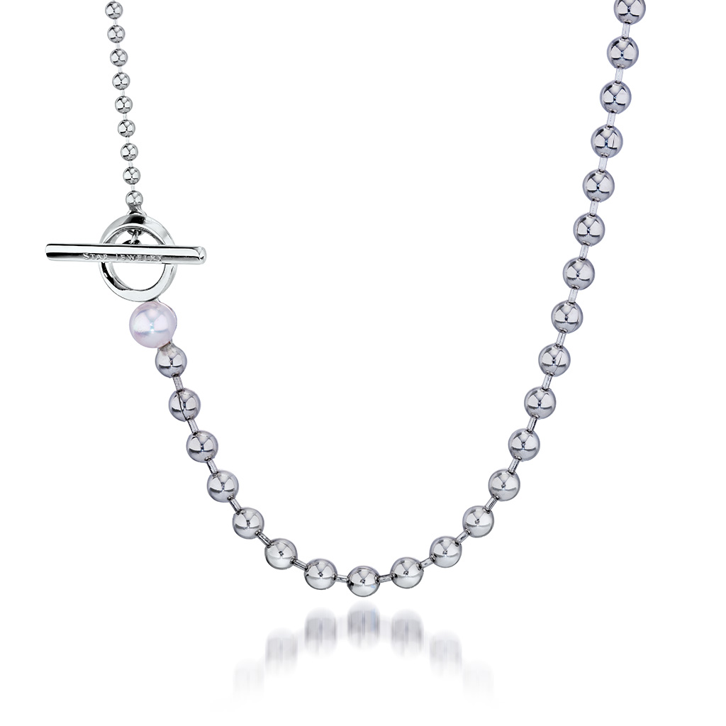 BALL T-BAR NECKLACE