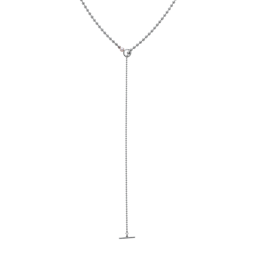 BALL T-BAR NECKLACE
